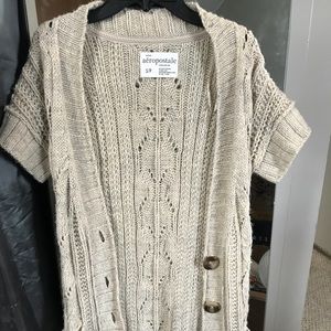 Tan Knit Aeropostale Cardigan